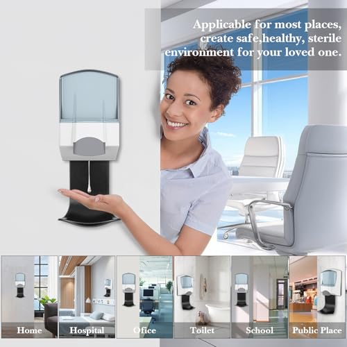 Image of YARNOW Dispenser Drip Tray - 4PCS Laundry Detergent Drip Catcher - Wall Mounted Holder Cup Liquid Catcher, for Kitchen Sink, Bathroom & Laundry Room Use - Easy Installation and Cleaning，Black