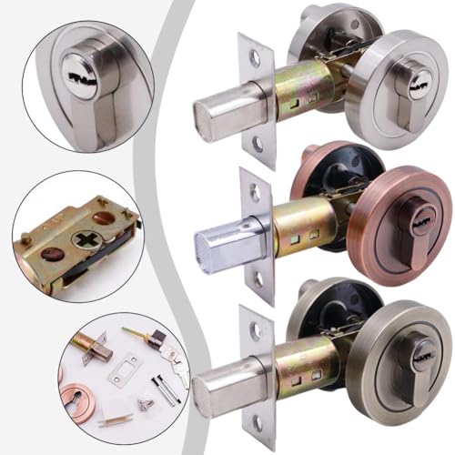 Serrure cachée rétractable pour porte intérieure avec verrouillage à clé - 5