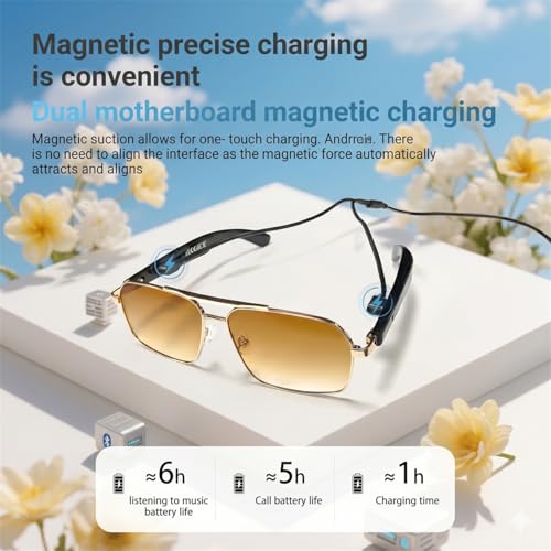 Lentes de sol inteligentes evitan deslumbramientos con audio Bluetooth y manos libres 6