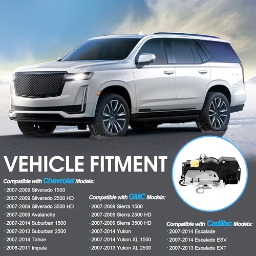 Image of Front Passenger Right Side Door Lock Latch Actuator for Chevy Silverado Suburban Tahoe Impala Cadillac Escalade ESV EXT GMC Sierra 1500 2500 3500 HD Yukon XL 2007 2008 2009 2010 2011 2012 2013 2014