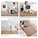 YDKGL Kitchen Rugs Mat Non Slip Washable, Super Absorbent Kitchen Mats for Floor, Rubber Backing Soft Braided Standing Floor Mats Sink Mat Runner Rug, Easy to Clean and Maintain, Brown 17