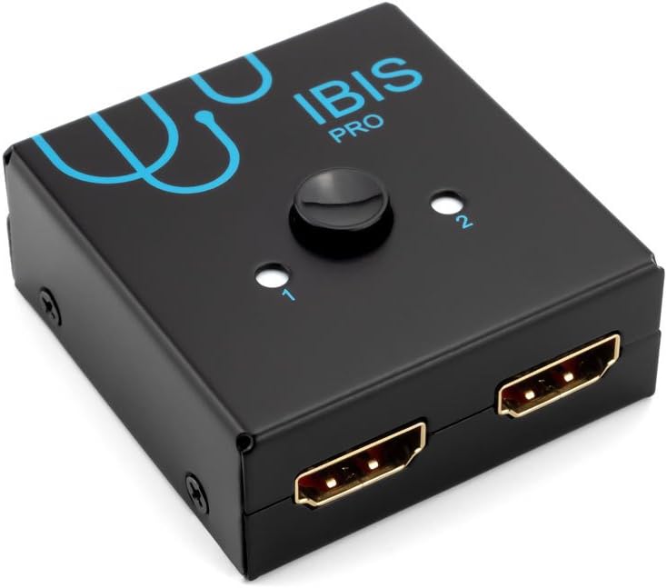 IBIS Pro 4K HDMI Bi-Directional Switch 4K 60 Hz at 4:4:4, HDCP Pass-Through (HDCP 2.2 Support), 2x1 or 1x2