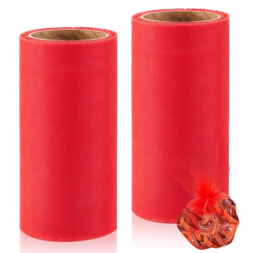 Woanger 2 Rolls Fishing Soft Spawn Net,Red,5.9'' X 866.14''