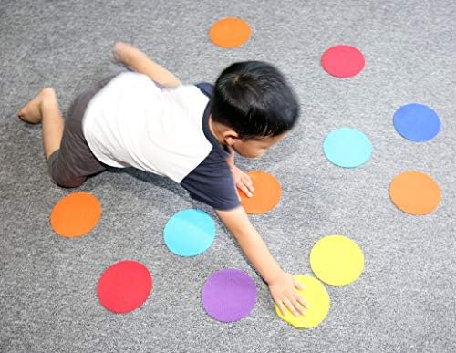 Carpet Markers Sitting Spots, 5" Kids Sport Spot Circles for Classroom Preschool Kindergarten Elementary Teachers (30 Pack)