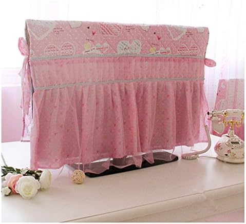 MK Korean lace cotton flower cover computer MYTX dust cover computer cover Monitor cover computer sets fit 32,37,42,47,55inch