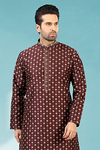 Indian Festive Season Ethnic Wear Jacquard Silk Fabric Kurta Pyjama Set For Men2