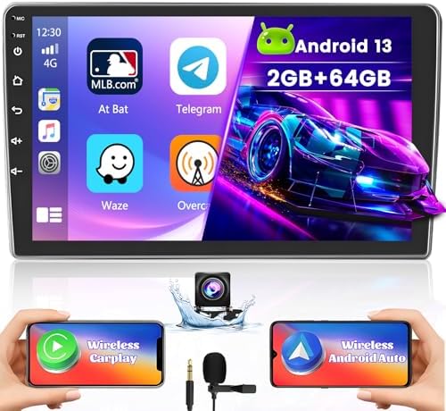 Autoradio 2G 64G Carplay Android 13 pour Opel Zafira/Antara/Astra 2006-2010 avec Android Auto sans Fil, écran Tactile 9 Pouces 2 Din avec GPS Bluetooth WiFi FM/RDS Radio Dual USB AHD caméra de recul