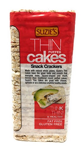 Suzie's Puffed Rice Thin Cakes, Lightly Salted, 4.9Oz Bags (Pack Of 3) #TOP2