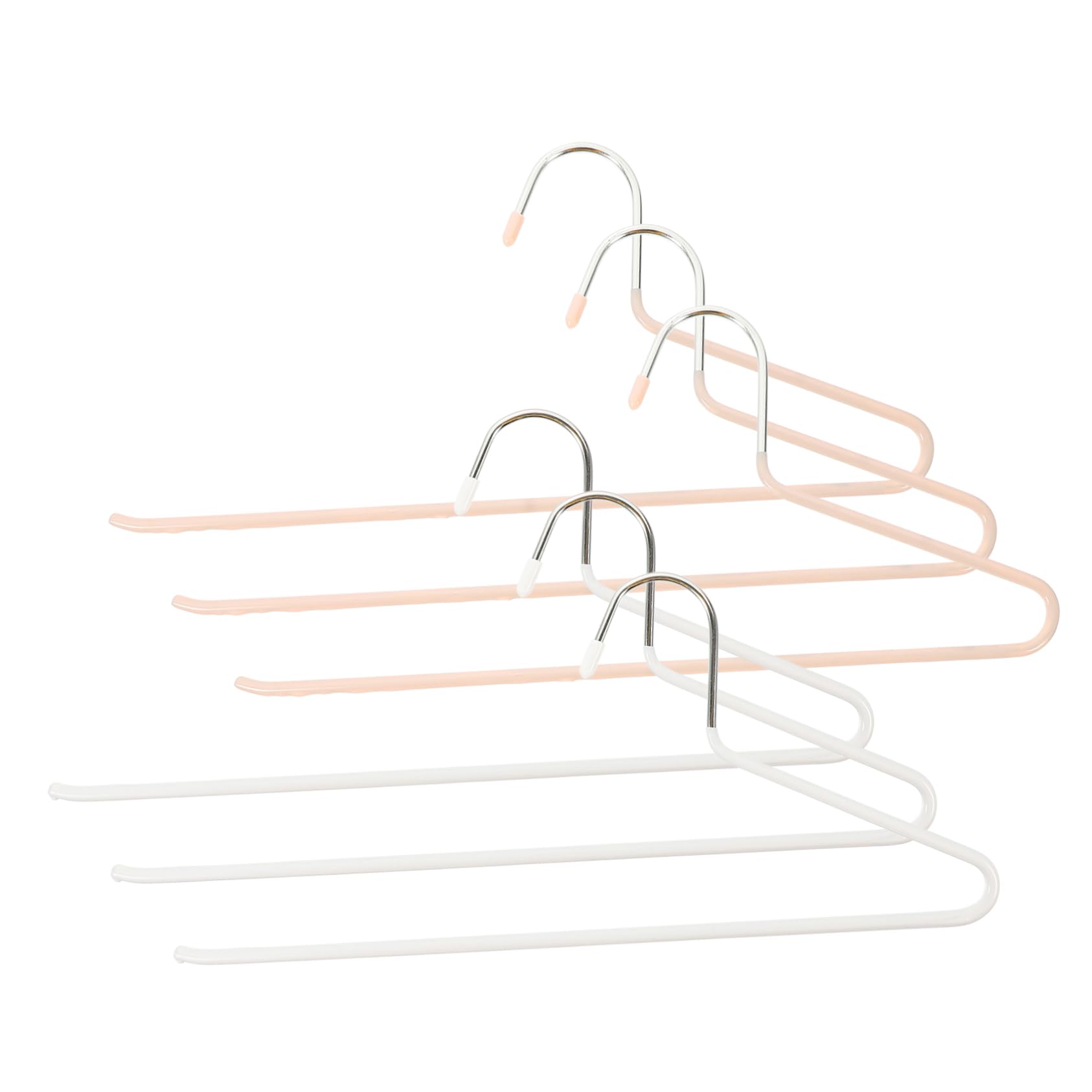 Cabilock 6Pcs Open Ended Multi Function Pants Hangers Space Saving Closet Organizer for Jeans Skirts and Scarves Construction Easy to Use and Store Home Clothes Hangers