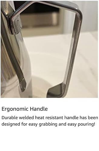 VIA CREMA Stainless Steel Milk Frothing Jug for Coffee Machine - Perfect Pitcher for Latte Art and Cappuccino - Image 4