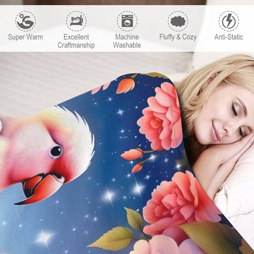 Couvertures polaires perroquet flannel douce 150x200cm