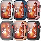 Compatible with Huawei Watch Fit 4/4 Pro Case Flexible TPU Watch Bumper Ultra-Thin Screen Protector Protective All-Around Smartwatch Cover Accessories (6PACKS)