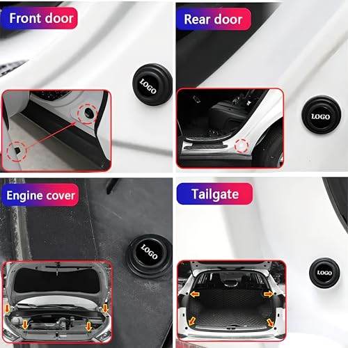 Image of Kidoca Car Shock Absorber Door Guard Protector Rubber Pads & Accessories, Innovative Auto Gadgets Hyryder, Innova, Hycross, Fortuner, Rumion, Glanza, Camry, Hilux, Etios, Corolla