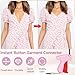 ANTAND Stitch Gun for Clothes, Tagging Gun for Clothing, Handheld Quick Sticky Sewing Micro Tag Gun Fixer Hemming Pants Tool Instantly, Includes 6 Needles and 1000 Fasteners (Pink)