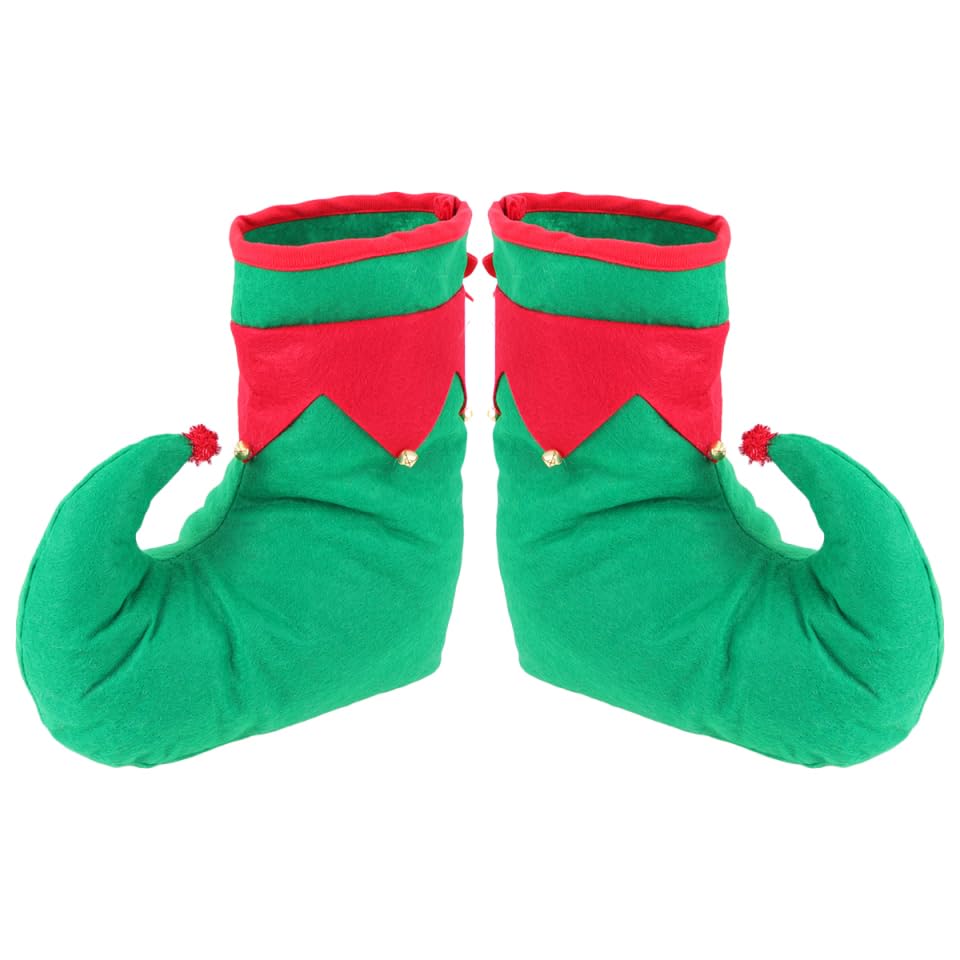 2paare Weihnachtliche Clownschuhe Für Kostüme Lustige Dekorative Schuhe Kleinen Glocken Für Weihnachtsfeiern Cosplay Und Festliche Anlässe