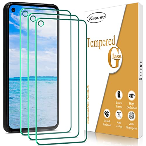 Kesuwe [3-Pack Google Pixel 5a 5G Screen Protector 9H Hardness Tempered Glass Anti-Scratch Bubble-Free Easy to install