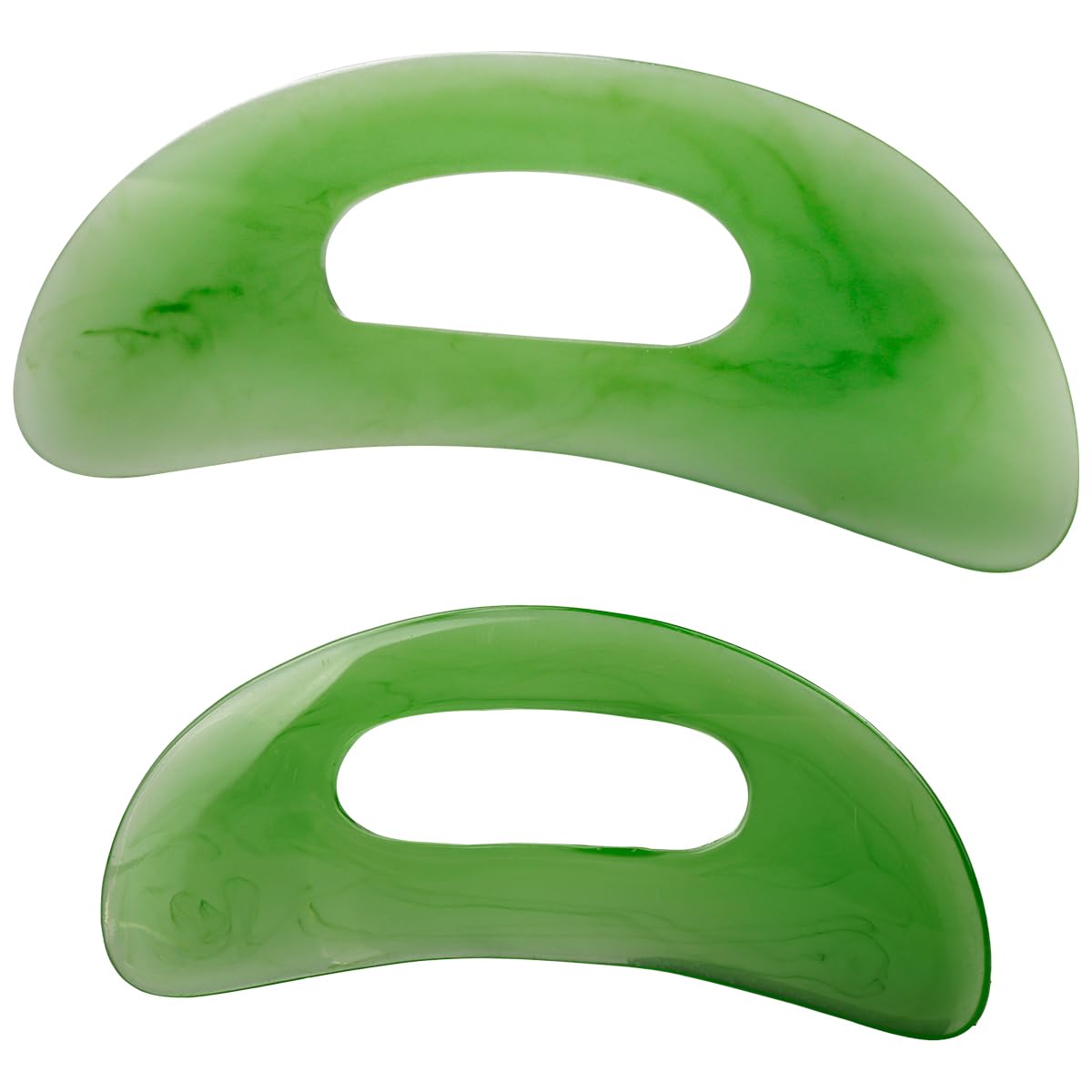 2 PCS Gua Sha Stone Set,Lymphatic Drainage Massager for Face and Body