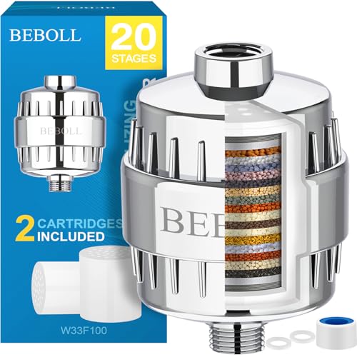 BEBOLL 20 Stage Shower Filter With 2 Cartridges