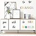TOARTi Be The Change You Wish to See in The World Wall Decals, Inspirational Quotes Wall Stickers, Colorful Lettering Wall Art for Classroom Playroom Bedroom Decor