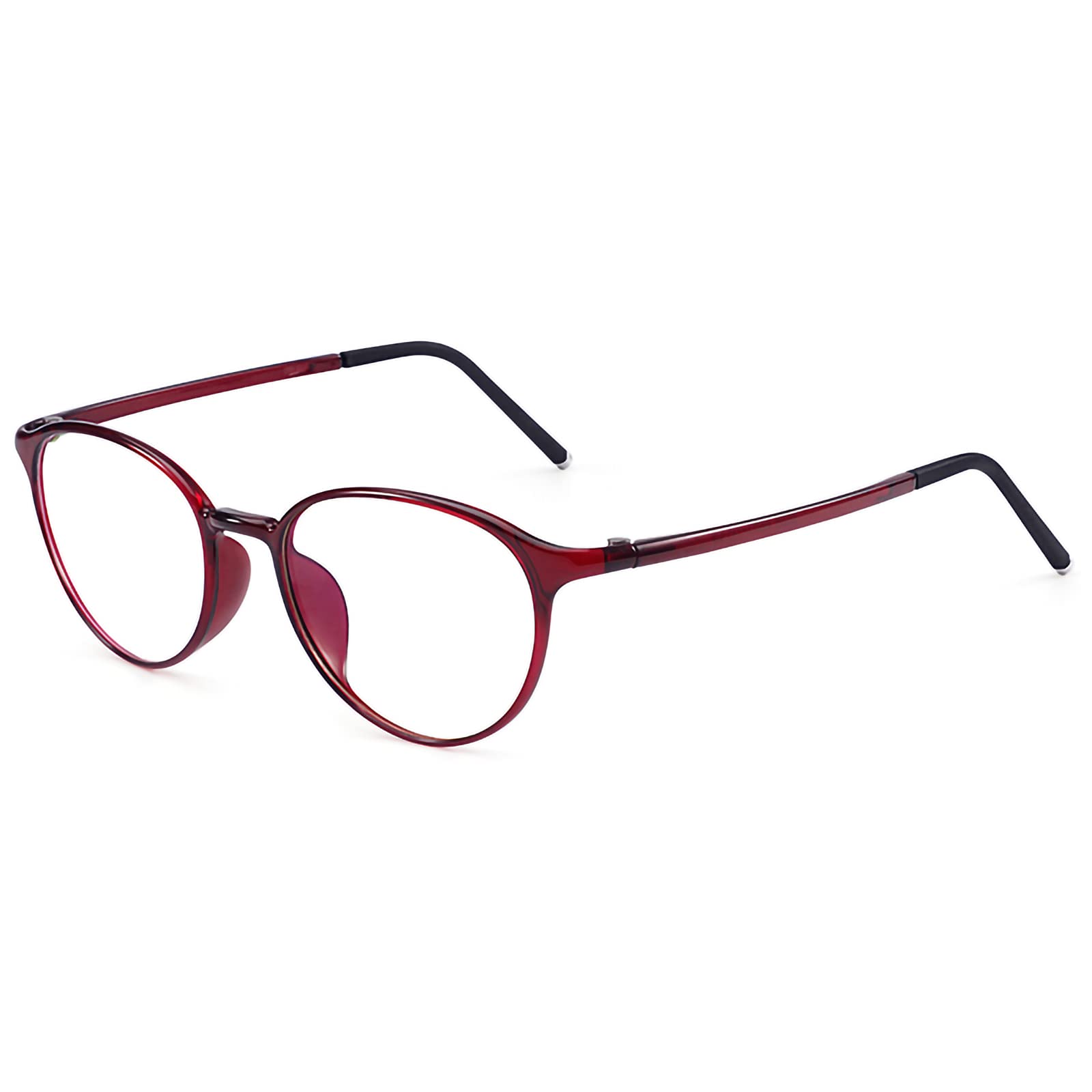 Lesebrille für Damen mit Blaulichtfilter, Vollformat, Computer-Lesebrille, leichtes Harz, Bequeme Gaming-Brille, Rot, +3,00 (Rot 1)
