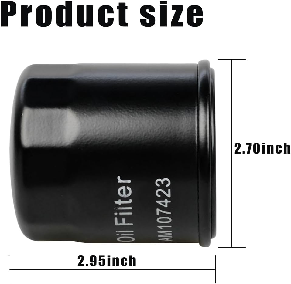 6PCS 49065-0724 Oil Filter fit for kawasaki FX850V FX801V FJ180V FH381-721V FH601-770D FX751-FX1000V Models,Club Car 1016467 S-tens 120-634 49065-2071 Engine Oil Filter Replace 49065-7010, 49065-2071