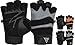 RDX Fitness Gants Gants d'haltérophilie Protection poignet Crossfit Workout Sport Musculation Bodybuilding cuir de vachette Gym Gants XXL Mehrfarbig (Grau/Schwarz)