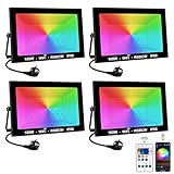 🔑 Télécommande 2,4 GHz et WIFI & Bluetooth & Commande vocale : Téléchargez l'application Magic Home et connectez le Projecteur LED RGB extérieur wifi au réseau Wi-Fi ou au contrôle Bluetooth. Vous pouvez également régler le projecteur RGBCW par télécommande de manière détendue, et en plus, Alexa, Google Assistant, Tmall Genie, Xiao Ai, Xiaodu et d'autres voix tierces prennent en charge le contrôle intelligent.