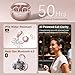 Kinglucky ClipFree Open-Ear Headphones with Butterfly Earrings, Ultra-Comfort & Snug Fit Clip On Earbuds, 50H Playtime Bluetooth 6.0 Wireless Headphones for Women Sports,Glasses Gifts (Rose Gold)