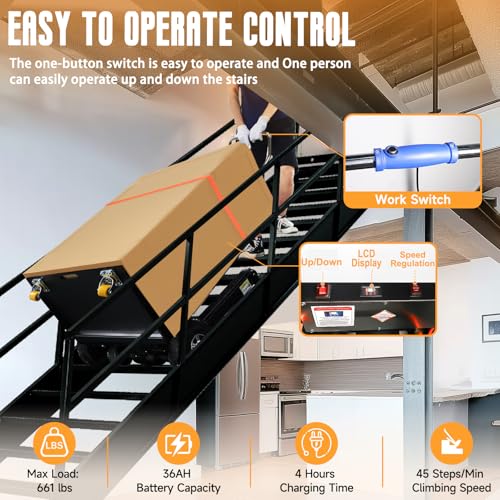 Roomedal AAA035 Electric Stair Climbing Hand Trucks Dolly Cart thumb #2