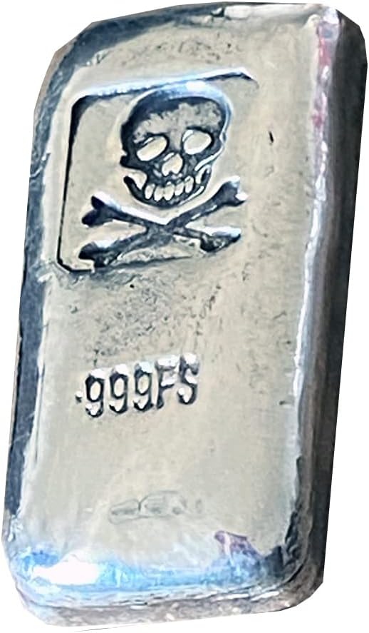 1oz Silver Bar - 999 pure Silver Bars - Pirate Silver Bar
