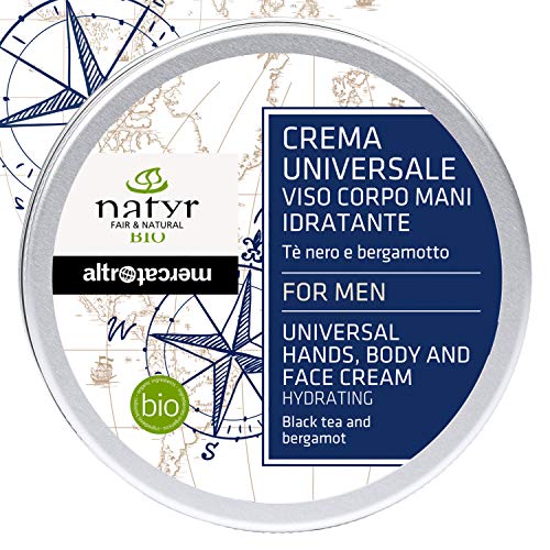 NATYR - Altromercato - Crema universale uomo - viso corpo mani - idratante - bio - 100 ml