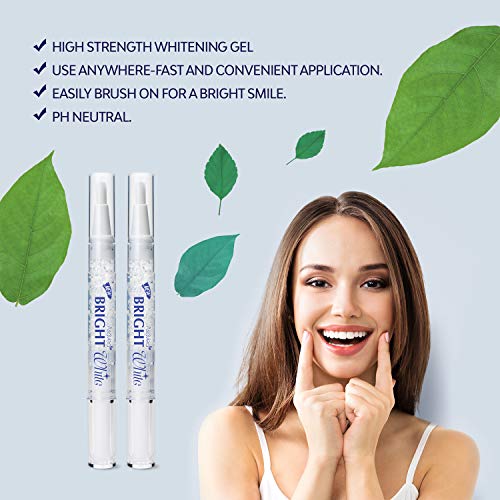 AsaVea Teeth Whitening Pen, 2 pens, More Than 20 Uses, Effective, Painless, No Sensitivity, Travel Friendly, Easy to Use, Beautiful White Smile, Natural Mint Flavor