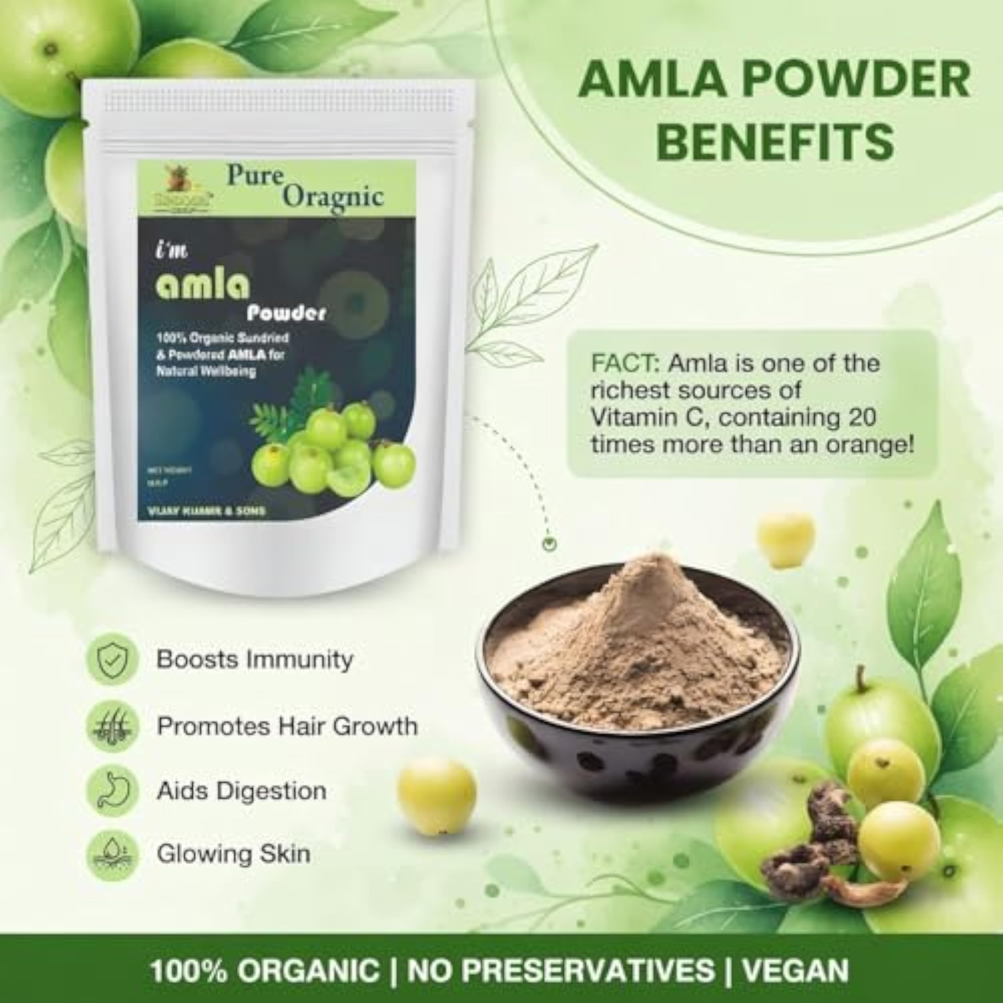 Amla Powder | Indian Gooseberry for Hair Care
