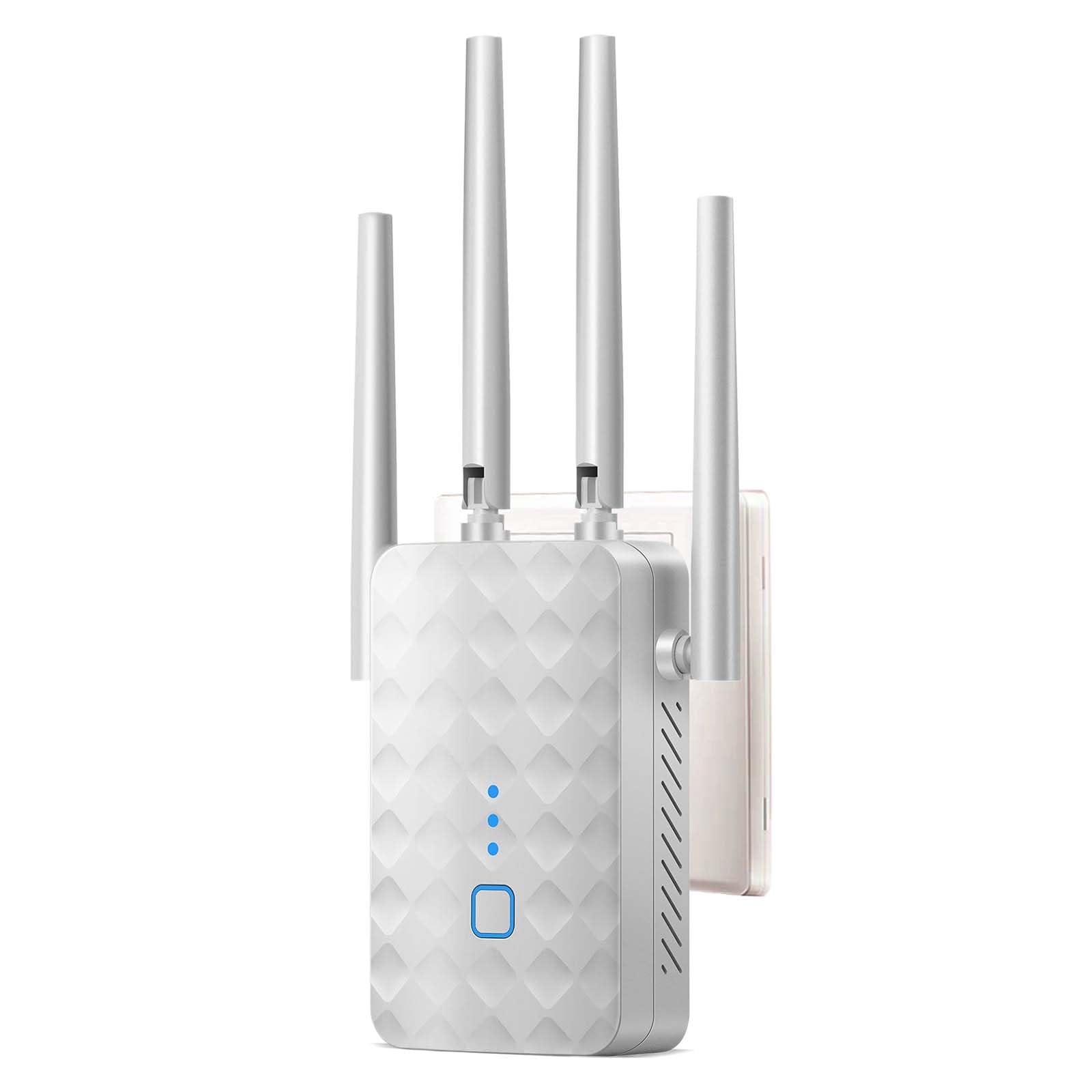 Ripetitore WiFi 6 Dual Band 1500Mbps, 4 Antenne, 3 Modalità (repeater/router/AP), MU-MIMO E WPA3 – Per Casa E Ufficio