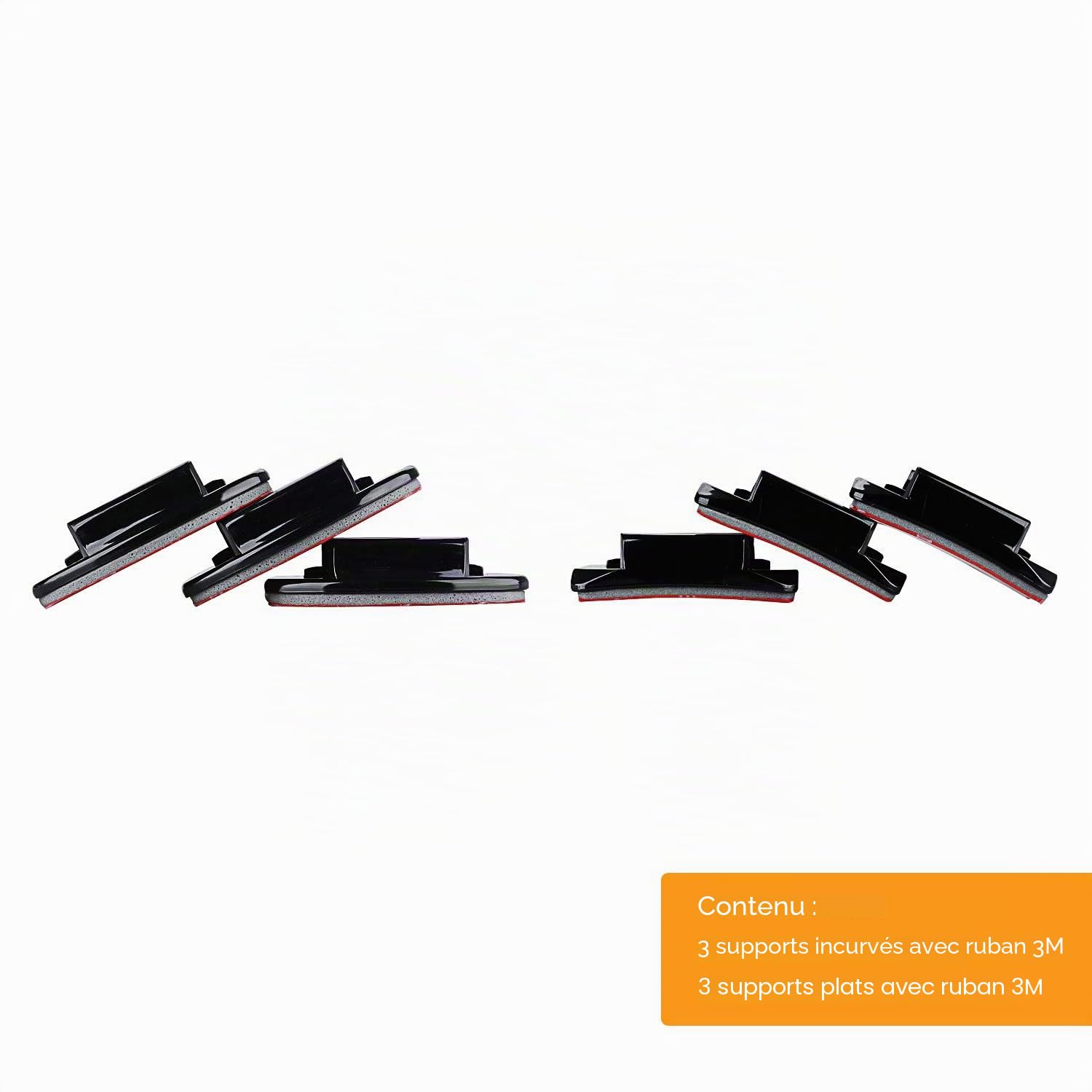 Fixation Adhésif 3M Autocollant Support Casque Sticker Attache Incurvées Plates Compatible avec GoPro Hero 13 12 11 10 9 8 7 6 5 Session DJI Caméras d'action - 6 Paquets