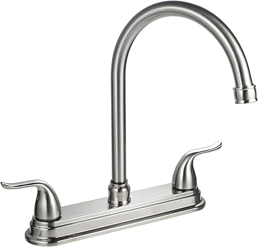 Ibergrif Spring Kitchen Sink Taps Mixer With Pull Out Spray, High Arc 360° Swivel, Single Lever