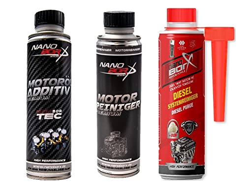 Buy Nanoborx Engine Oil Additive + Engine Cleaner + Diesel Additive Set ...