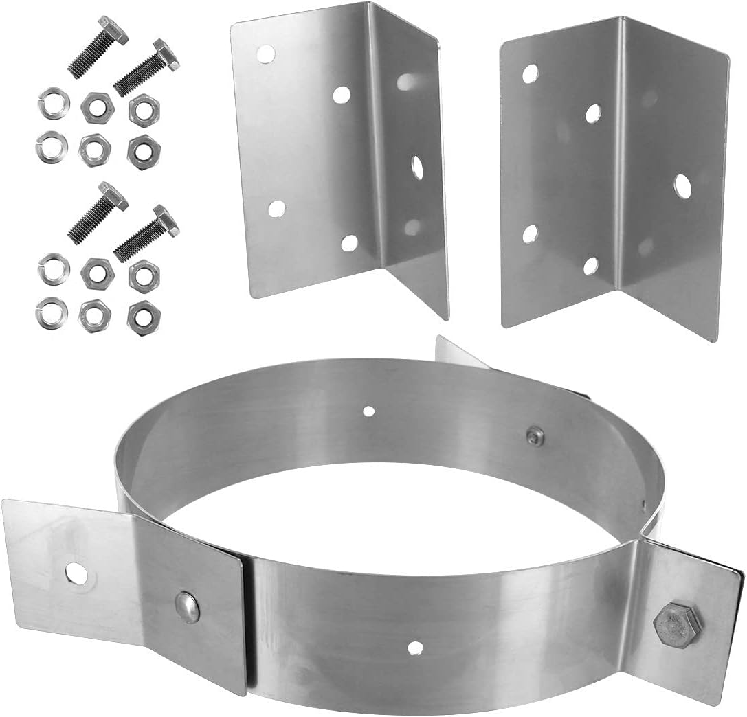 SHASTA VENTExtended Roof Bracket Kit for securing 6" (8" O.D.) Chimneys Above The roof line