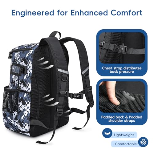 image for KAVIGOR Lacrosse Bag for Kids and Youth, Lacrosse Backpack with Helmet