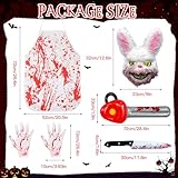 Zoom IMG-1 costume da coniglio horror macellaio Zoom IMG-1 costume da coniglio horror macellaio