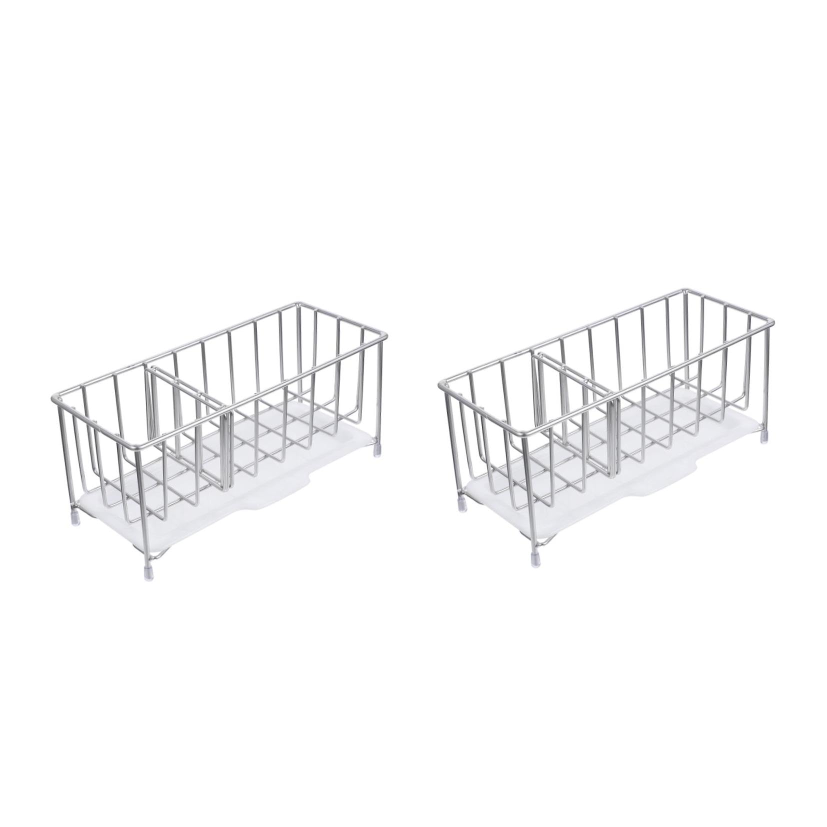 Cabilock 2 Pièces Éponge Égouttoir Salle De Bains Sous Évier Organisateurs Et Stockage Robinet Unité Séchage Bouteille Multi Couler Support De Rangement Pour Évier Sur Peinture Hotte Blue