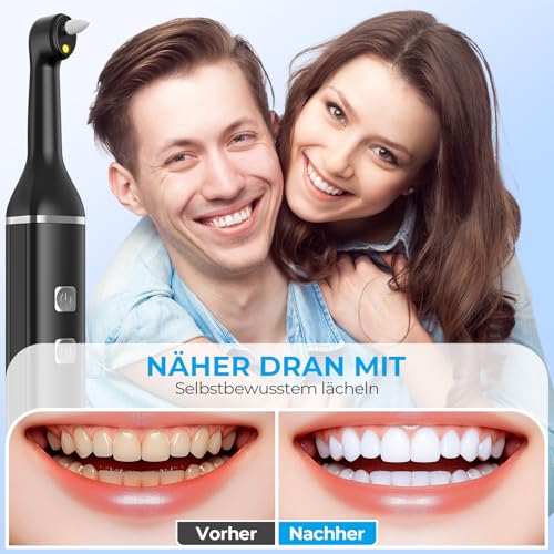 Zahnreinigung Zahnaufhellungsset Professionell, Zahnpolierer mit 5 Modi für Zahnreinigung & Zähne Aufhellen, zum Polieren nach der Zahnreinigung, Zahnaufhellung Bleaching Set mit 5 Köpfen – Bild 8