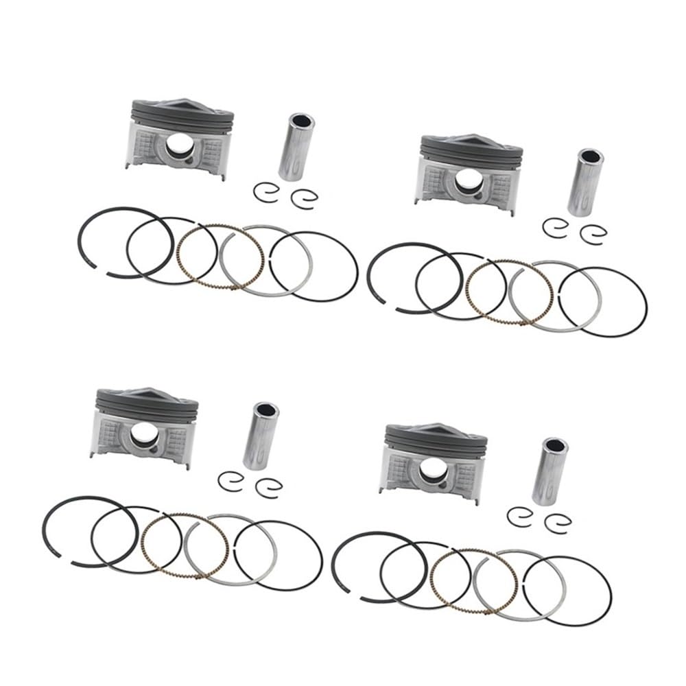 pist. Kit pistone e fasce elastiche for moto da 4 pezzi, adatti for FZR400RR 3TJ FZR 400 RR SP FZ400 4YR STD 56 mm,25,50,75 57 .(1 Set 56.25mm)