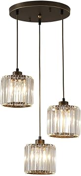 Saint Mossi Modern Crystal Raindrop Chandelier Lighting Flush Mount Ceiling Light Fixture Pendant Lamp for Dining Room Bathroom Bedroom Livingroom 1