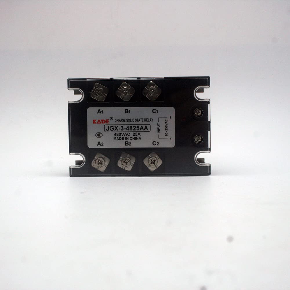 GJZIFGFWQ 10AA/25AA/40AA/50AA/60AA/80AA AC Control Three Phase Solid State Relay 480VAC 80-250VAC(25AA)
