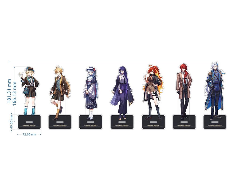 原神 ディルック 眼鏡スタンド アクリルスタンド 原神 キャラメガネスタンド 甘雨＆アルベド＆ディルック』を紹介