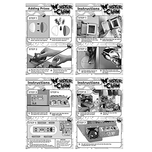 Joyin 32Pcs Claw Machine Toys With Lights & Sounds, Mini Arcade Machine With 10 Plush Animal Characters And 8 Capsules, Electronic Claw Game Vending Grabber Machine For Kids Birthday Gift #TOP3