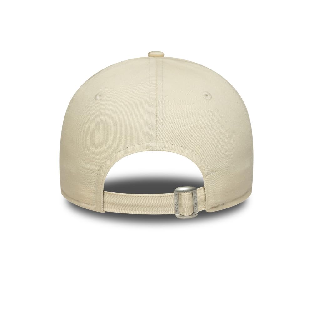 New Era 9FORTY Gorra de béisbol de los Yankees de Nueva York para mujer - Crema claro - Talla única