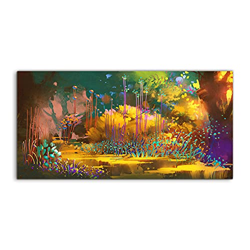 Tableau sur verre Coloray pour illuminer une pièce sombre avec des fleurs