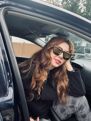 FEISEDY Sunglasses Womens, Oversized Retro Square Polarized Sunglasses, Trendy Shades UV400 B29012